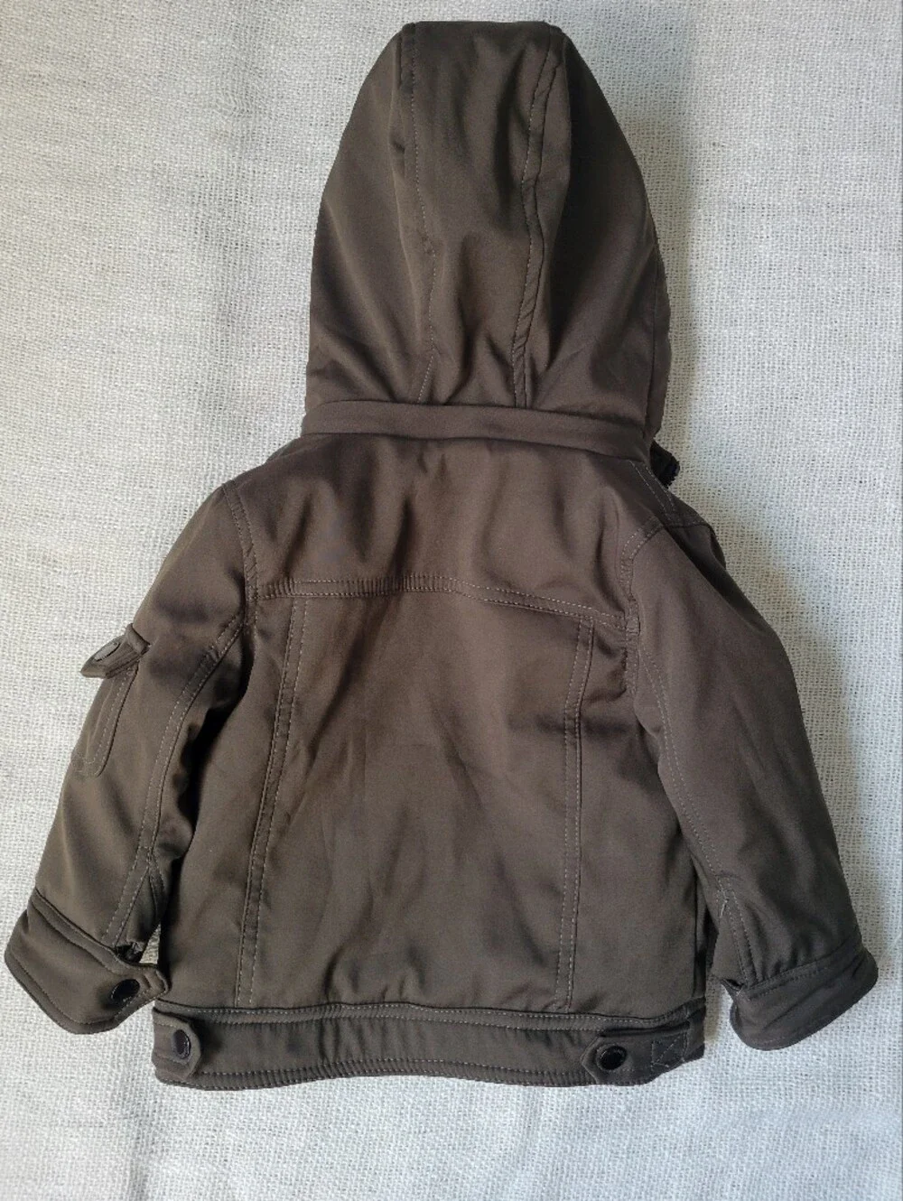 Urban Republic Green Toddler Hooded Puffer Jacket with Faux-Fur Trim